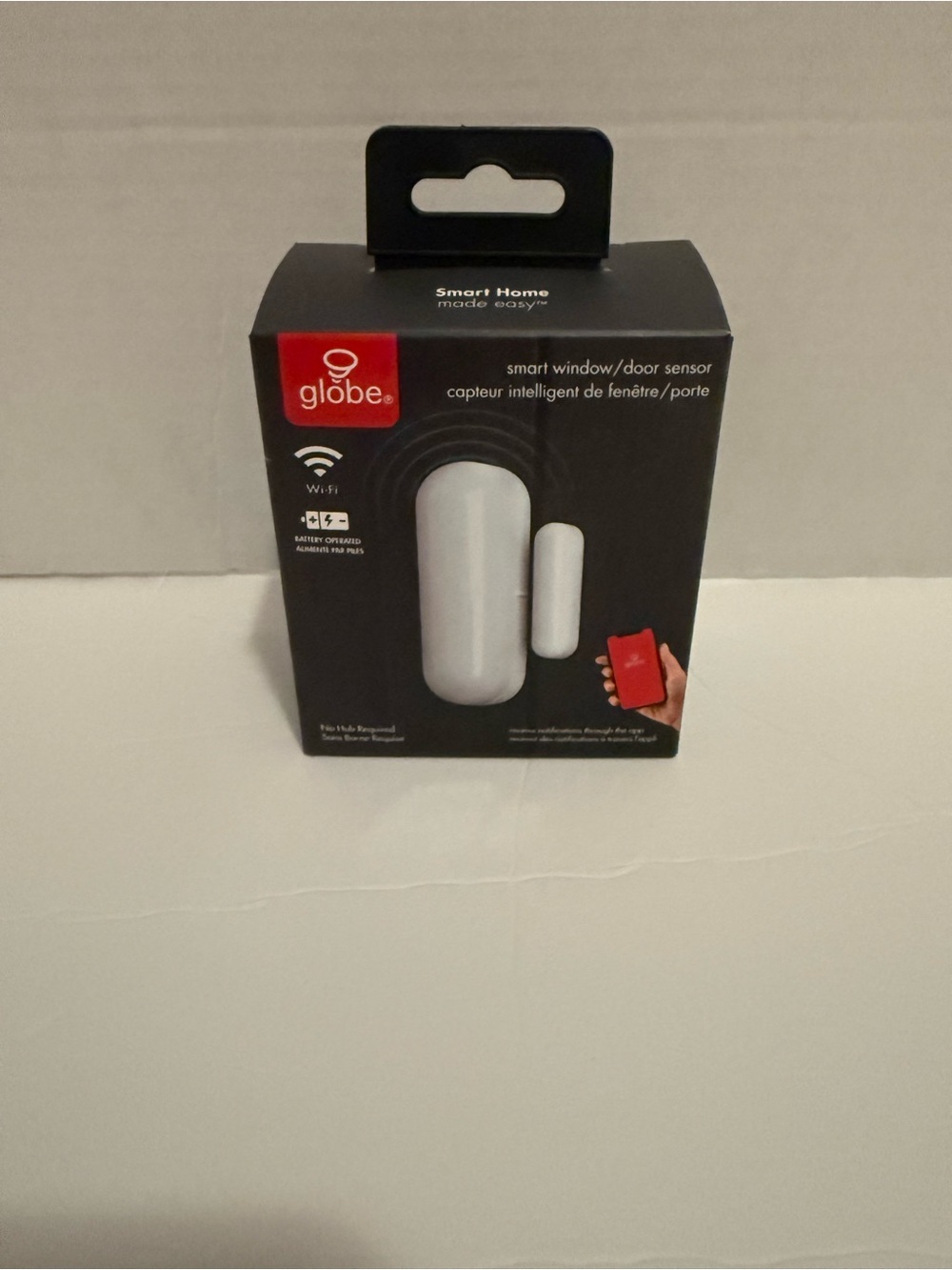 Globe Smart Sensor Packaging - Black and Purple Accent